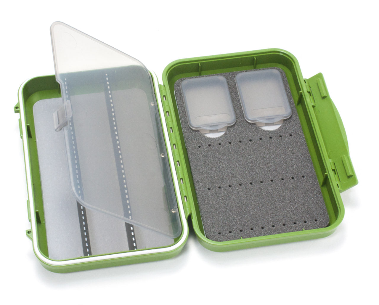C&F Design Medium 2-Row WP Tube Fly Case w/3 Comp - Olive