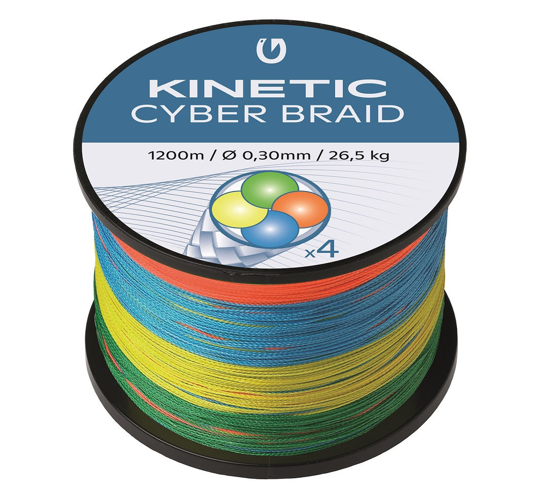 Kinetic 4 Braid 1200m Multi Colour