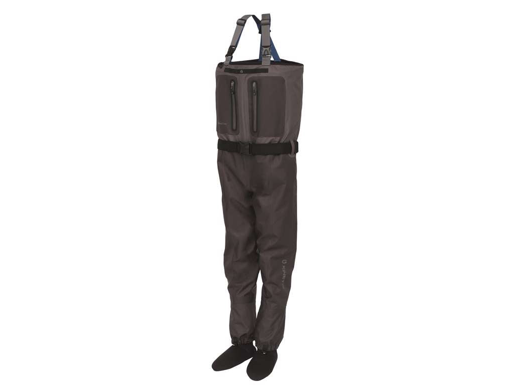 Kinetic X5 Breathable Waders Stocking Foot Boulder Grey