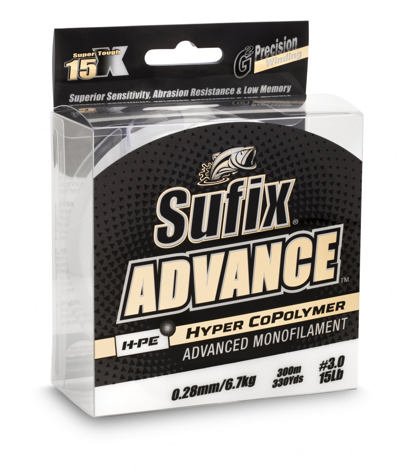 Sufix Advance Clear Nylonline 300m