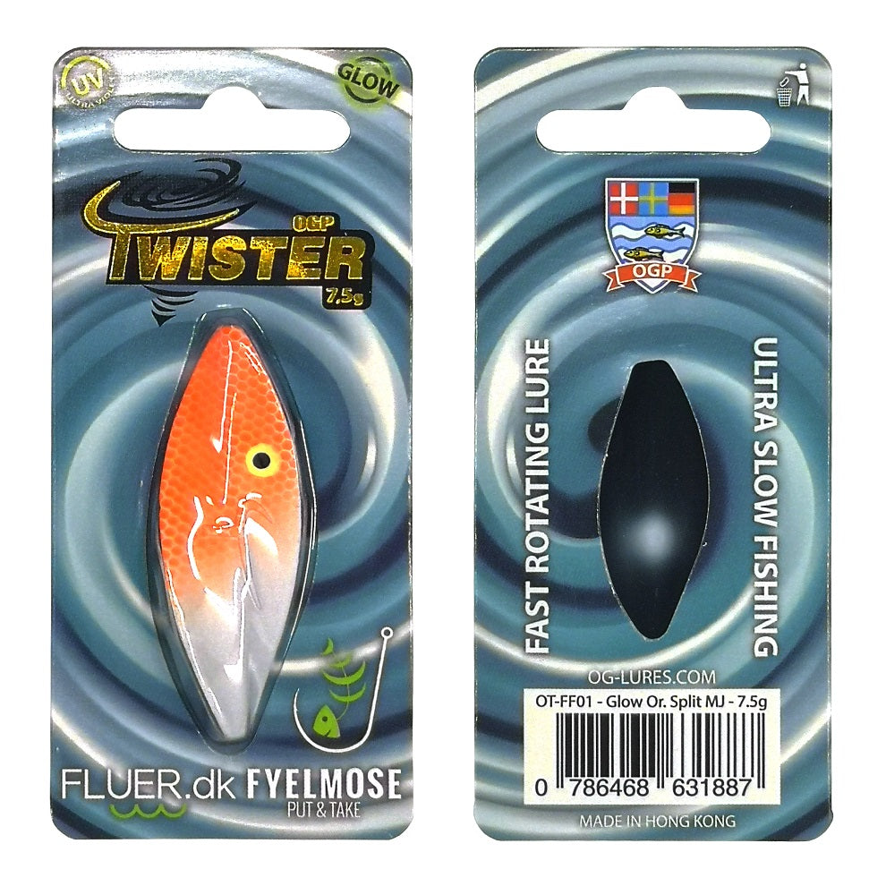 OGP Twister 7.5g FLUER.DK CUSTOM COLORS