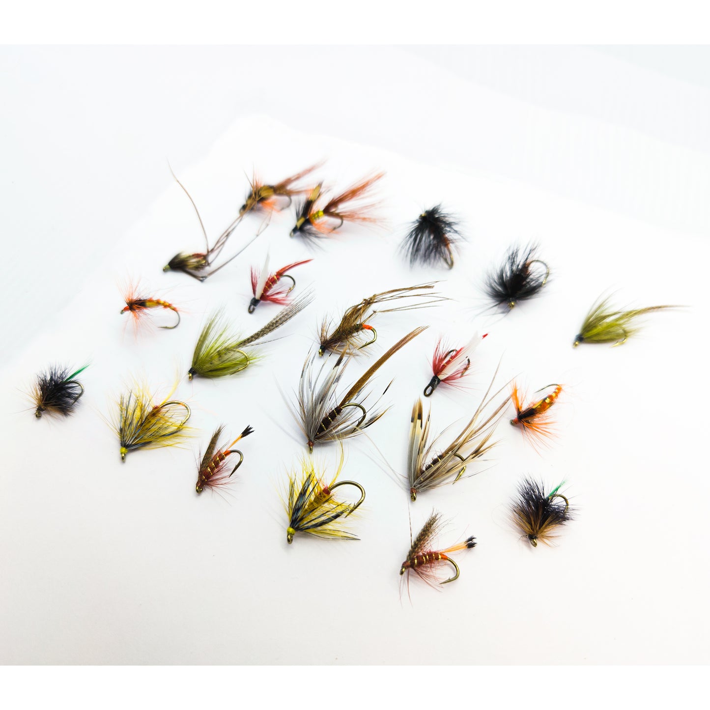 20 assorted wet flies