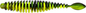 Quantum Magic Trout T-Worm P-Tail 1,5g 6,5cm 6 stk Chili/Cheese