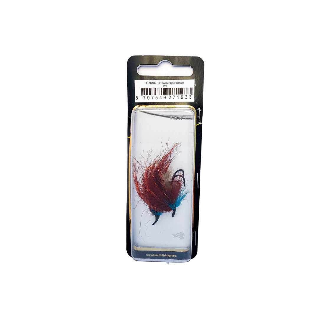 Unique Flies Copper Killer Double #6 2-Pack