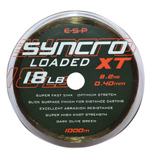 ESP Syncro XT Loaded 1000m Mørk Olivengrøn