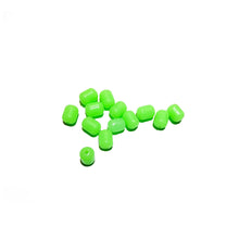 Small Green Rubber Beads 5mm 12 pcs.