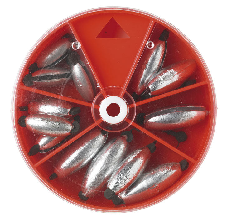 Kinetic Rubber Zinc Sinkers Assorted 131g