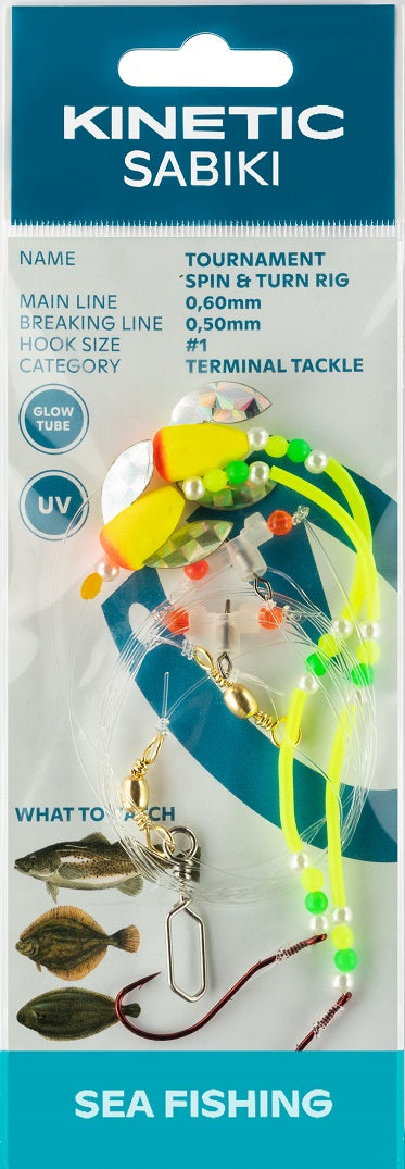 Kinetic Sabiki Tournament Spin&Turn Rig #1