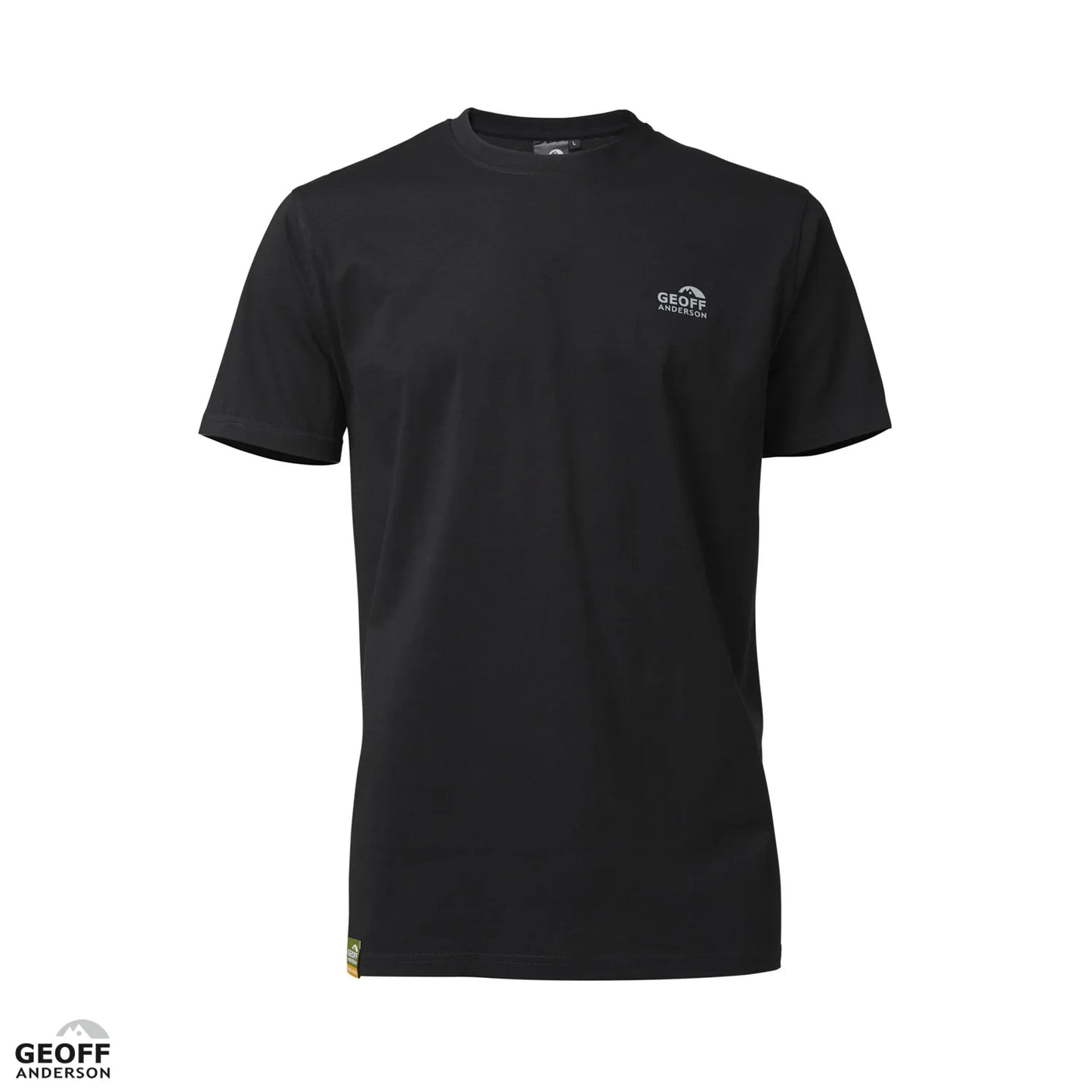 Geoff Anderson Organic Tee Black Logo
