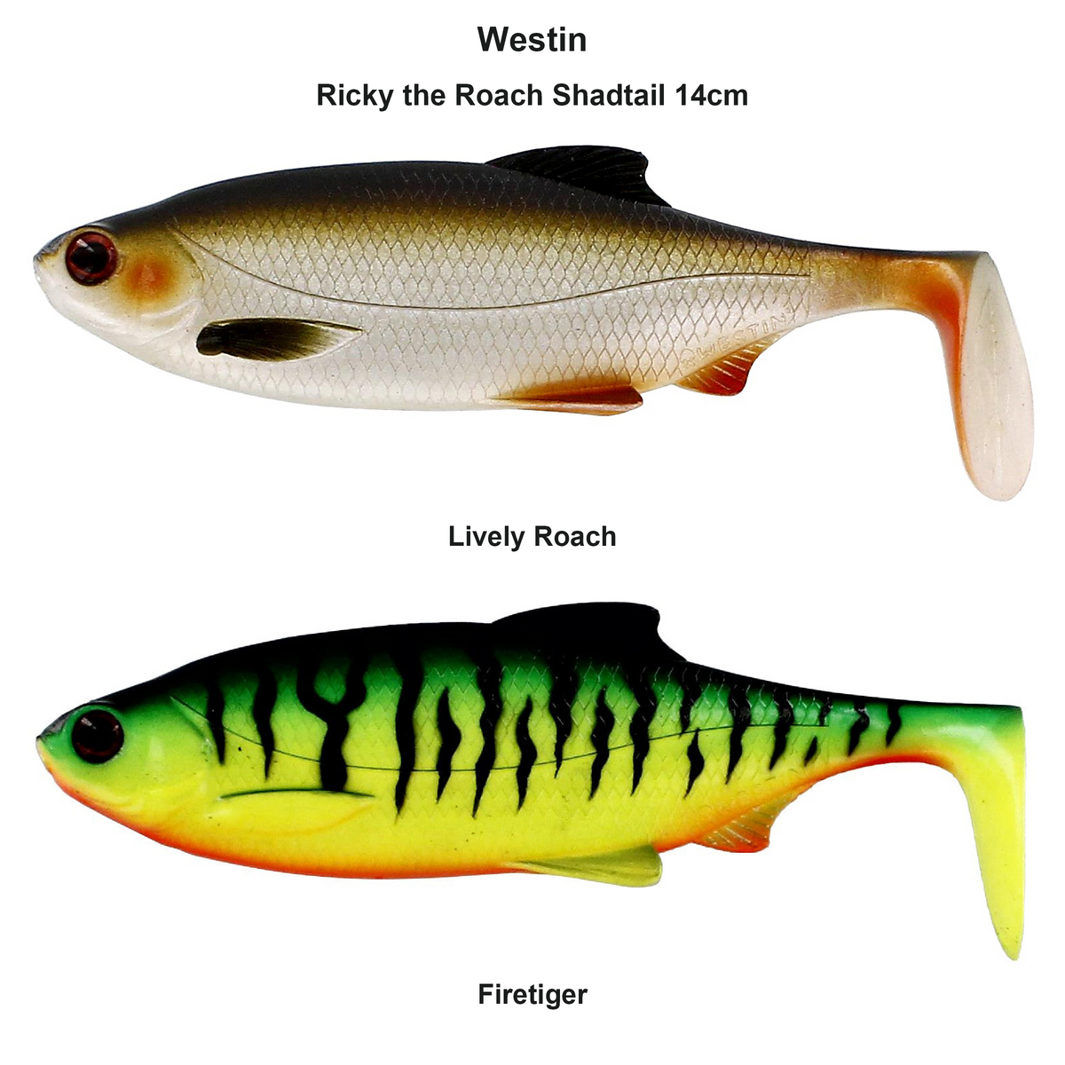 Farveoversigt – Westin Ricky the Roach Shadtail 14cm