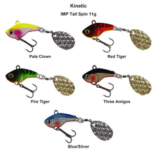 Farveoversigt – Kinetic IMP Tail Spin 11g