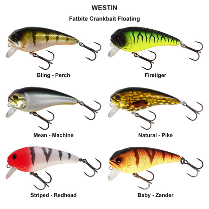 Farveoversigt – Fatbite Crankbait Floating