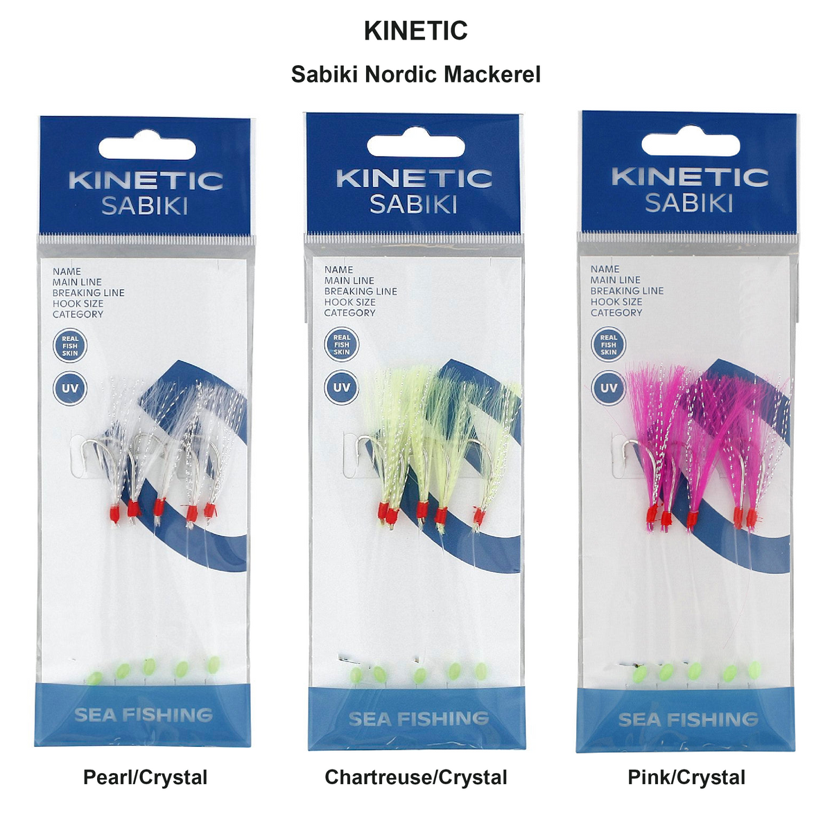 Farveoversigt – Sabiki Nordic Mackerel