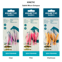 Farveoversigt – Kinetic Sabiki Micro Octopus