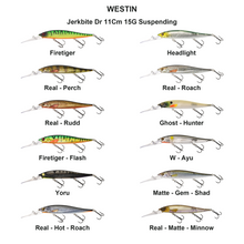 Farveoversigt – Jerkbite Dr 11Cm 15G Suspending