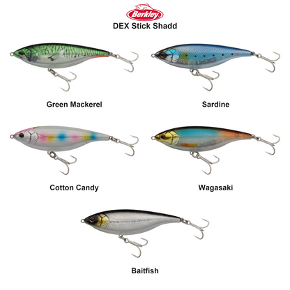 Farveoversigt – Berkley DEX Stick Shadd