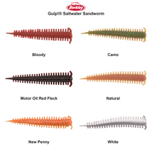 Farveoversigt – Berkley Gulp!® Saltwater Sandworm