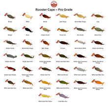 Farveoversigt – Whiting Rooster Cape – Pro Grade
