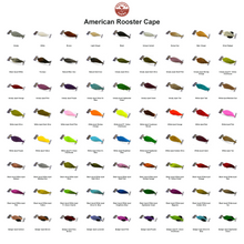 Farveoversigt – Whiting American Rooster Cape
