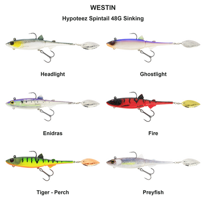 Farveoversigt – Hypoteez Spintail 48G Sinking
