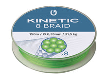 Kinetic Cyber Braid X8 Fluo Green 150m