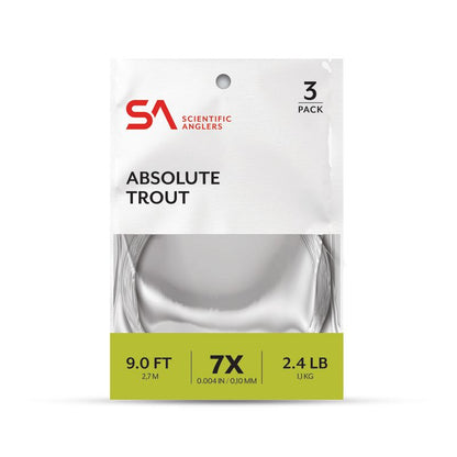Scientific Anglers Absolute Trout Leader 9' 3-PK – 3-pk – 9' Leader â€“ product_1_35088.jpg